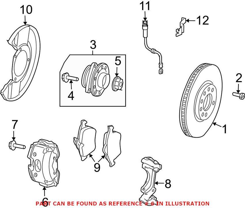 SAAB Disc Brake Caliper - Front Driver Side 93185748